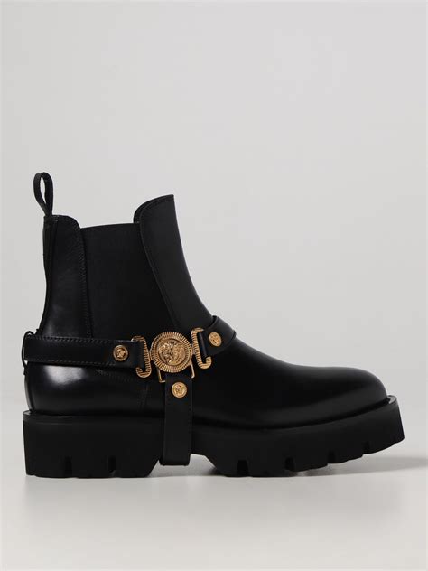 versace mens shoes black|Versace men's boots.